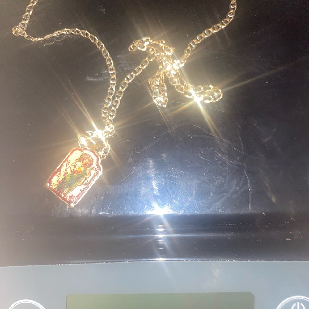 14K Gold 4.5 Gram Anchor Chain + St.Judas Pendent